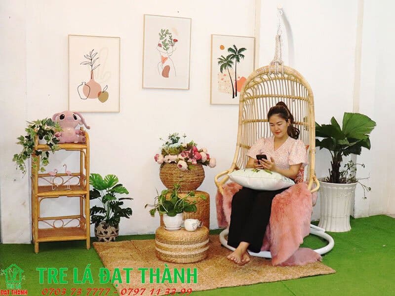 Ghế Mây Lắc Lư - GMLL013